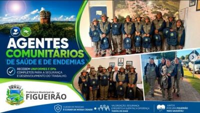 Imagem da notícia Prefeitura de Figueirão entrega uniformes e EPIs para agentes de saúde e reforça valorização dos profissionais